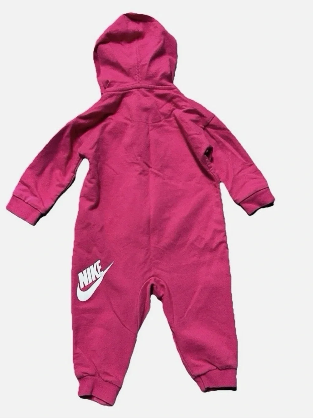 Nike Baby Girl Hot Pink Zippered One Piece Size 6-9 Months